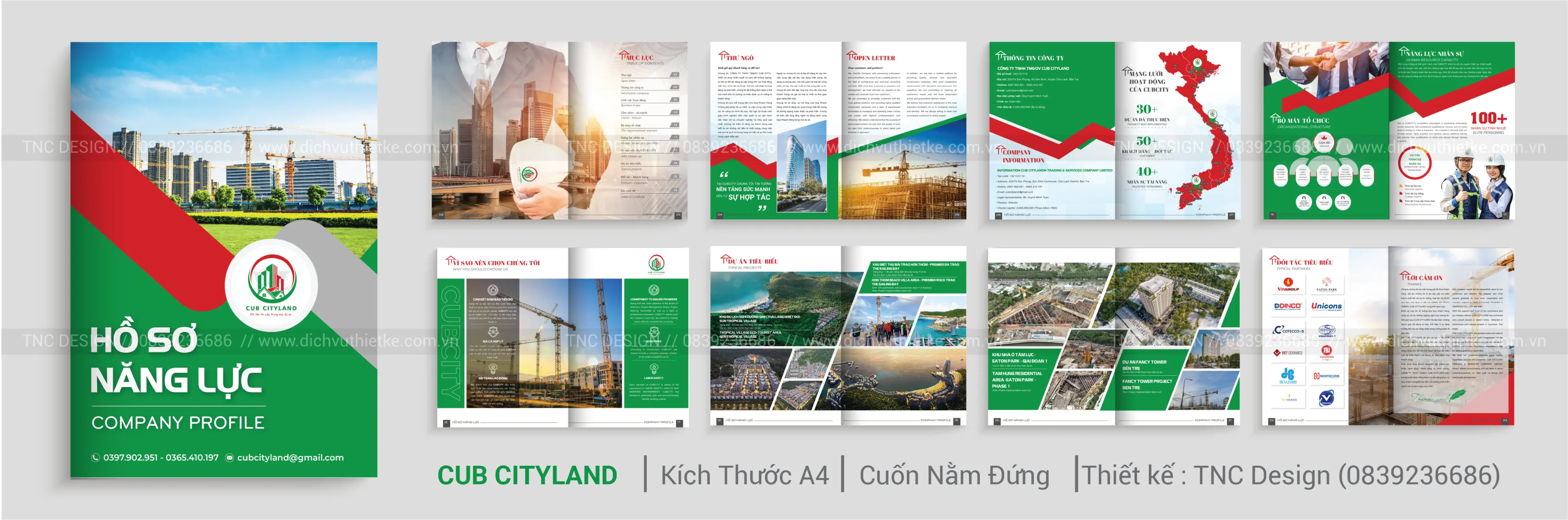 Thiết Kế Hồ Sơ Năng Lực Công Ty CUB CITYLAND Chuẩn Thầu, Chuyên Nghiệp