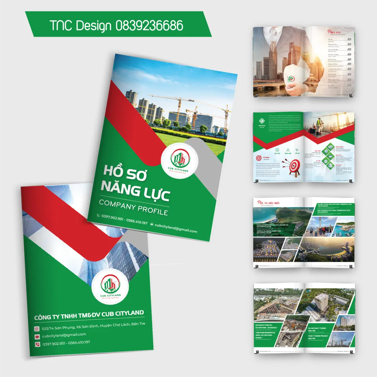 Thiết Kế Hồ Sơ Năng Lực Công Ty TNHH TM&DV CUB CITYLAND Chuẩn Thầu, Chuyên Nghiệp