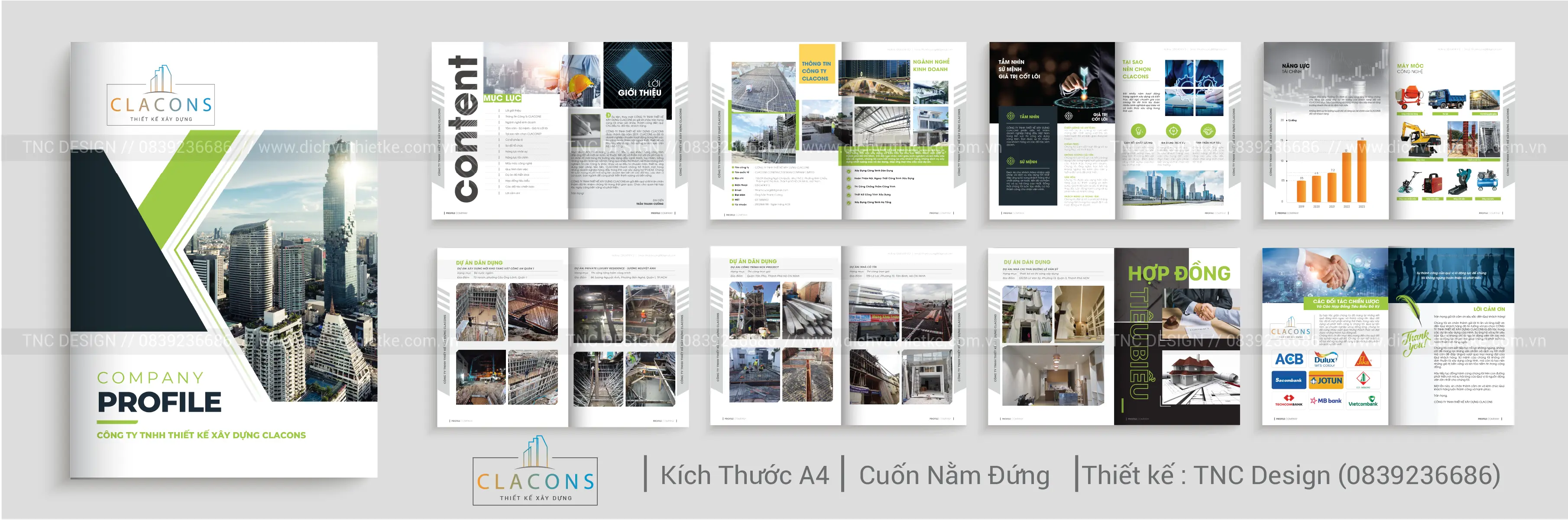 Mẫu Hồ Sơ Năng Lực Công Ty Xây Dựng CLACONS