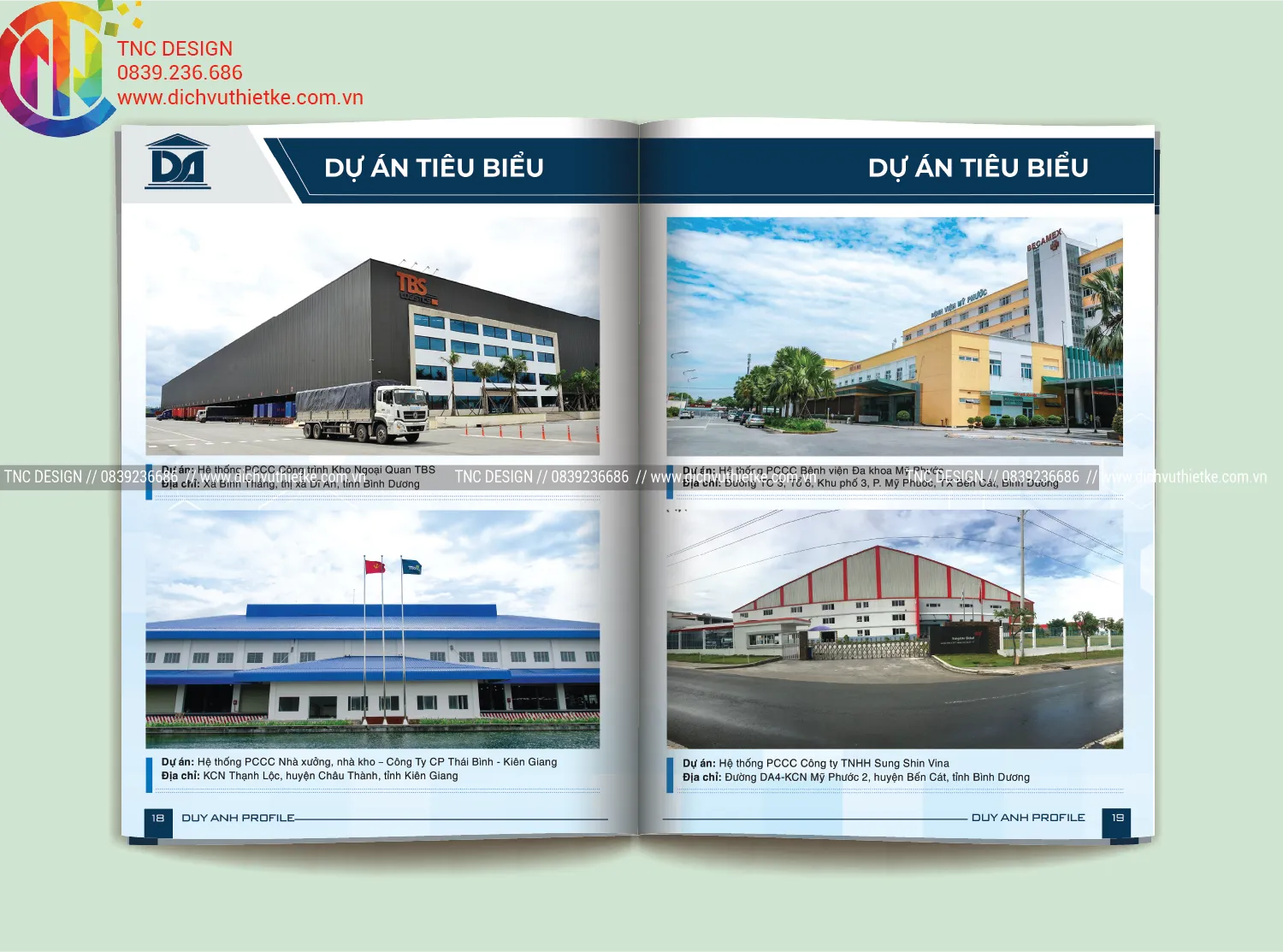 Dự án nhà xưởng bệnh viện hồ sơ năng lực công ty xây dựng Duy Anh