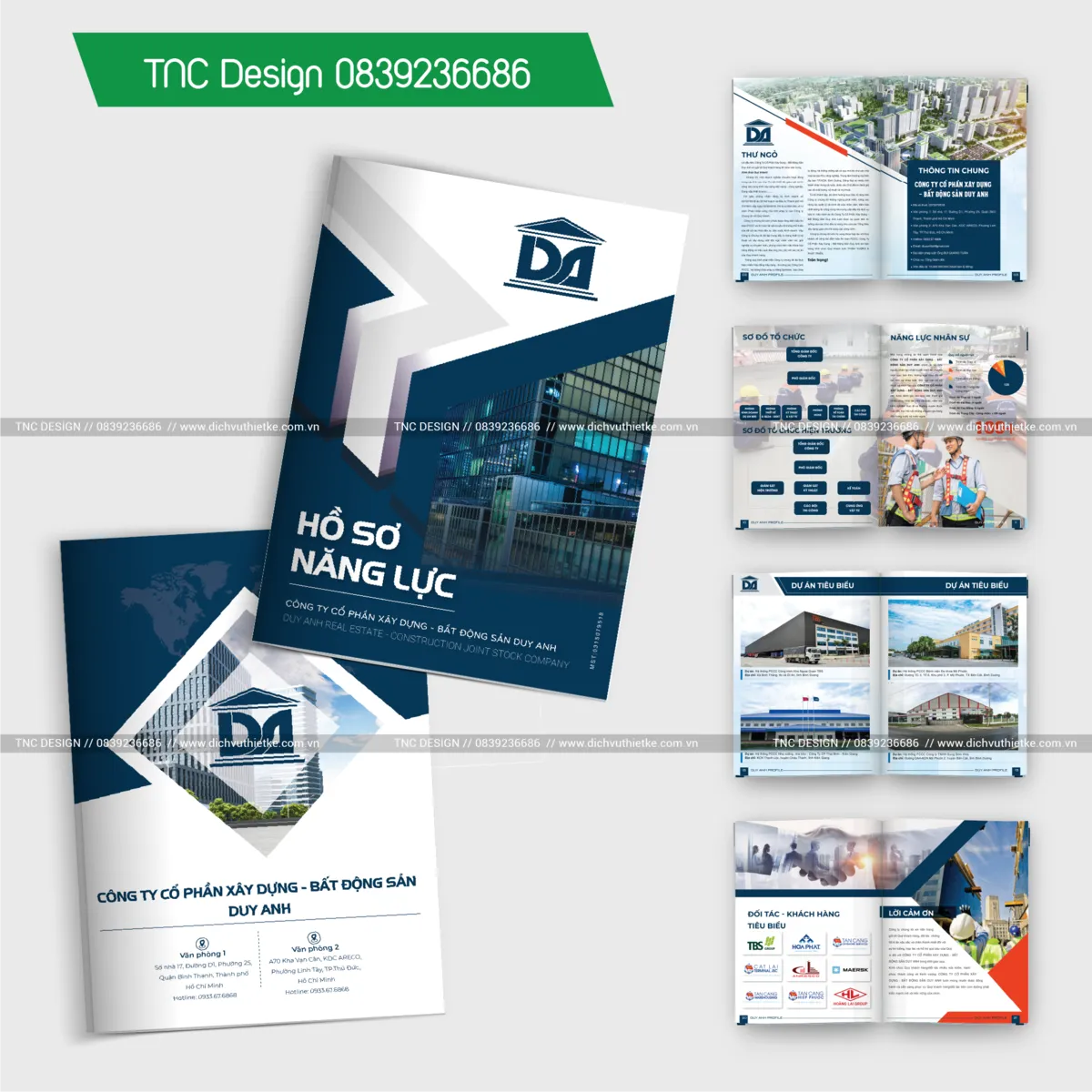 Thiết Kế Hồ Sơ Năng Lực Công Ty Cổ Phần Xây Dựng - Bất Động Sản Duy Anh