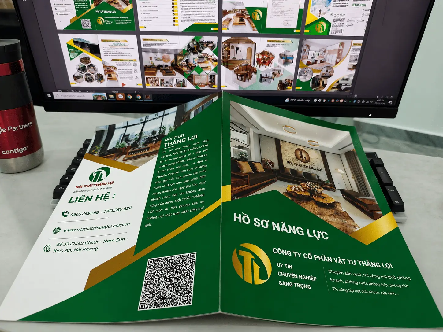 Trang mở đầu hồ sơ năng lực công ty thi công nội thất